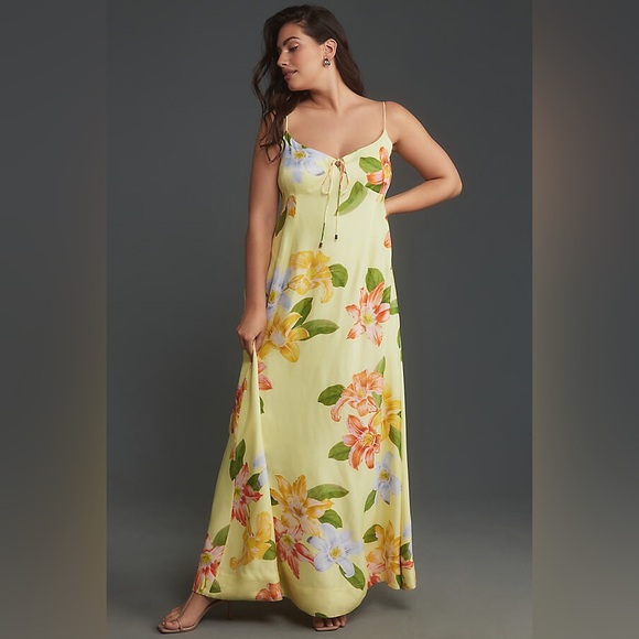 Anthropologie Maeve Sweetheart Slip Maxi Dress - Picture 5 of 8